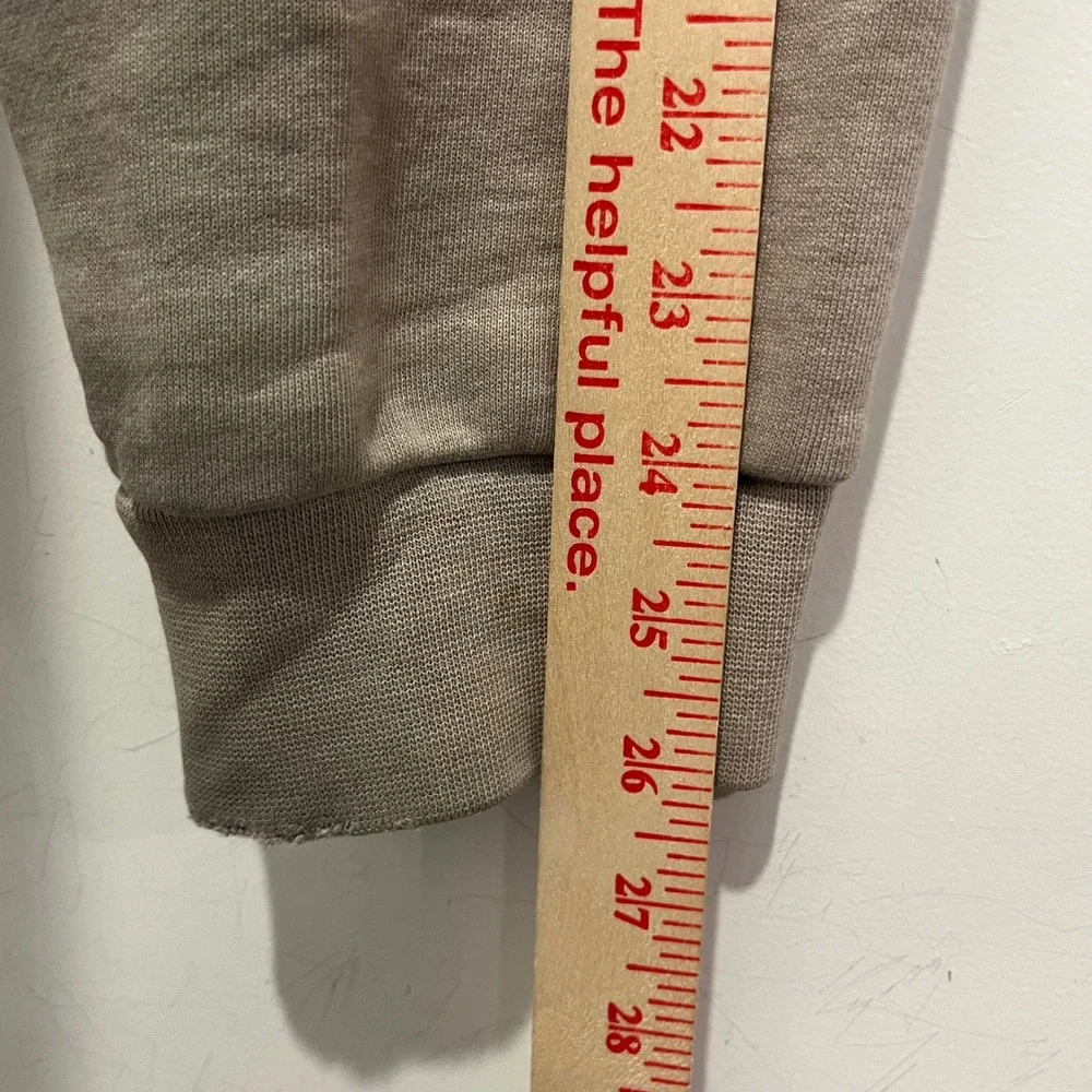 J.Crew Oarsman Medium Tall Pullover Hoodie Taupe Tan Fleece Sweatshirt
